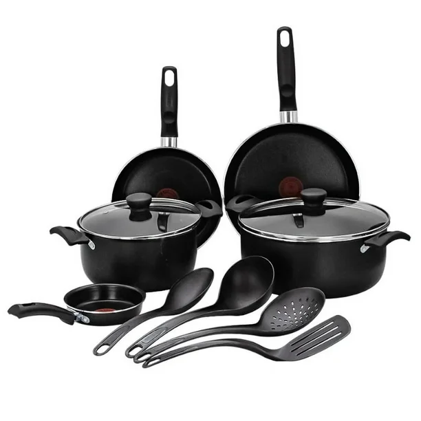 Batería  T-FAL 0252800M  Expert Chef 11 Piezas Negro