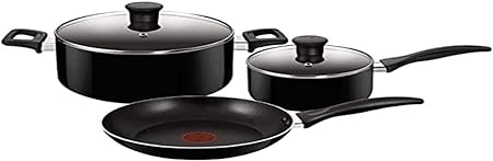 BATERIA DE 5 PZS FAMILY COOKNEGRA MOD A741S585 T-FAL