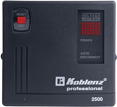 Regulador Koblenz ER-2550 de voltaje automático, 2500 VA, 6 contactos