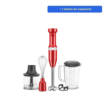 Licuadora de Inmersion KitchenAid 7KHBV83MPA C/Acc 1L Roja