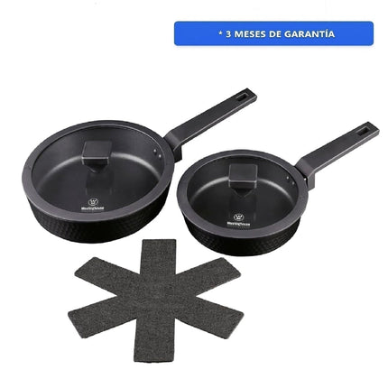 Batería de Cocina Westinghouse WCCS204105A Antiadherente de Aluminio Hammer 5 Piezas