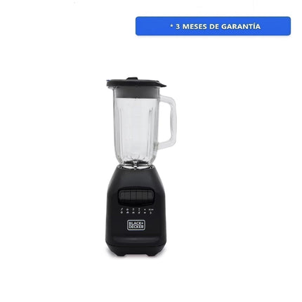 Licuadora Black & Decker BL2209GBB-LA Vaso Vidrio 900W 8 Vel Negra