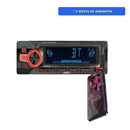 Autoestéreo DABB DAB-0206 Digital FM Con Bluetooth y Control Remoto