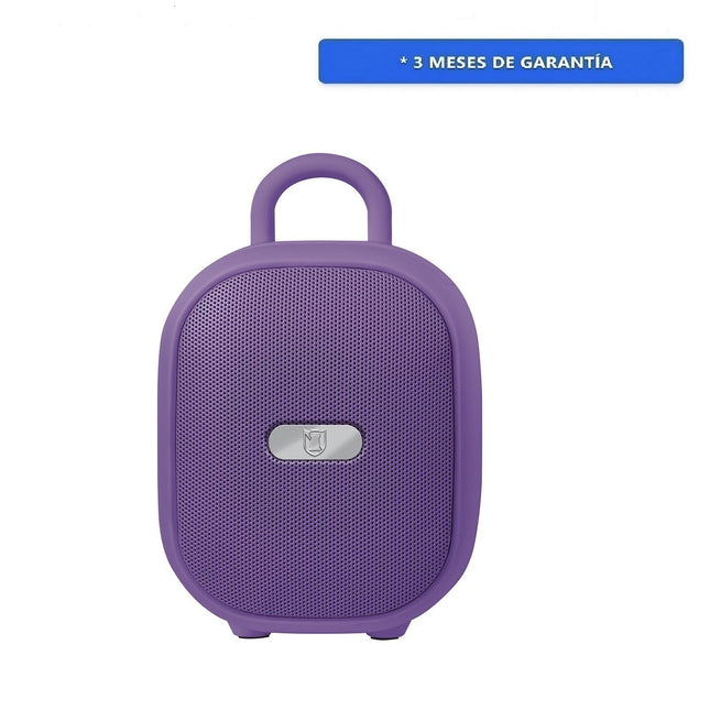 Bocina Portátil Bluetooth Kaiser KBF-4002PR Reproductor FM con Luz Multicolor Morado