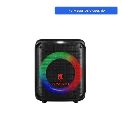 Bafle Kaiser KSB-4108 Recargable Cubo 8'' Tws Inalambrico 30w Negra