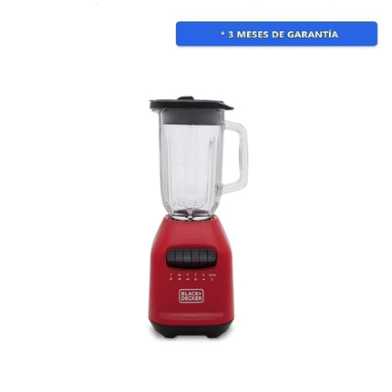 Licuadora Black & Decker BL2209GBR-LA Vaso Vidrio 900W 8 Vel Rojo