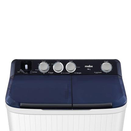 Lavadora Mabe LMDX8124HBAB0 Semi-Automática 18 kg Blanca