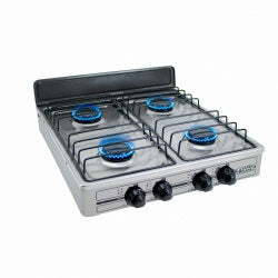 Parrilla de Gas Super Flama 4Q-TA, 4 Quemadores Acero Inoxidable