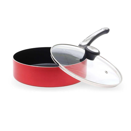 Batería de Cocina T-fal B214SC84 Platinum Red 12 Piezas de Aluminio