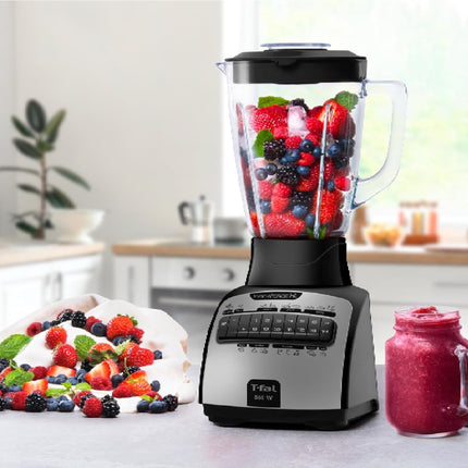 Licuadora 14 Velocidades T-Fal Infinyforce XL Negra con Vaso de Vidrio de 2.2 L, 550 W, LN8248NX