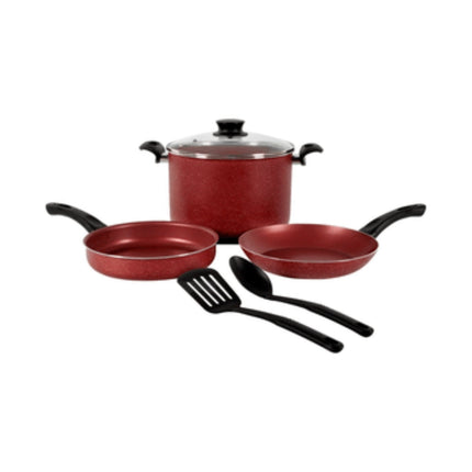 Combo Microondas Mirage Microwave MWD020E 0.7 110v Espejo + Bateria Tramontina 32200308 GENOVA 15 PIEZAS ROJO