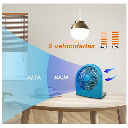 Ventilador Mytek 3199B de escritorio 9 pulgadas Azul