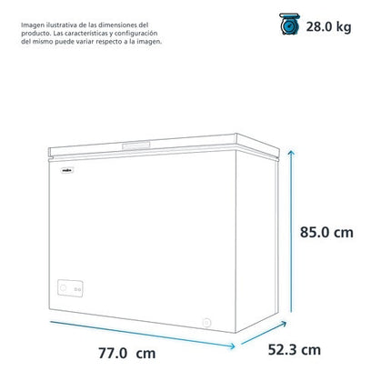 Congelador Mabe CHM5BPS0 Horizontal 5 pies cúbicos (142 L) Blanco