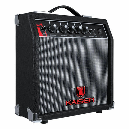 Pak Guitar Pro Amplificador Mitzu KAG-2001 para guitarra 6.5 con BOOTS 25W RMS + Guitarra Electrica KGE-3901 STRATOCASTER 39 de Madera