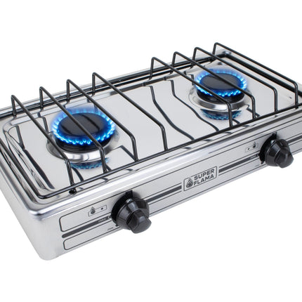 Parrilla de gas 2Q-TA de 2 quemadores