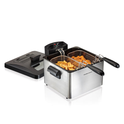 Freidora de Aceite Hamilton Beach 1800 W 4.7 L INOX