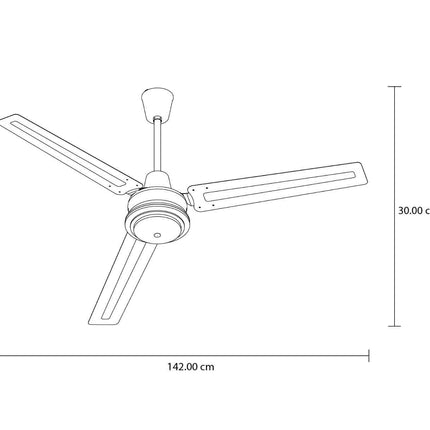 VENTILADOR DE TECHO MASTERFAN VICESLSA56  56" CENTAURO S/LUZ