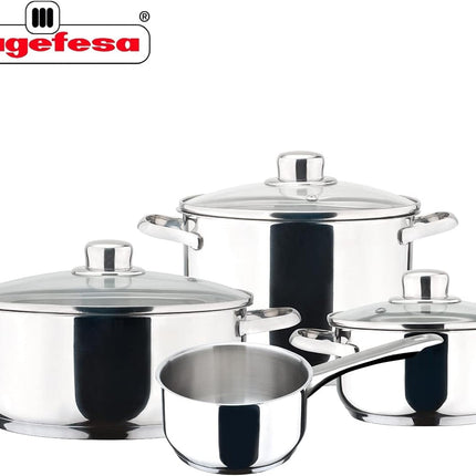 Batería Dux Magefesa 01BXDUX007P 7 piezas, Plata