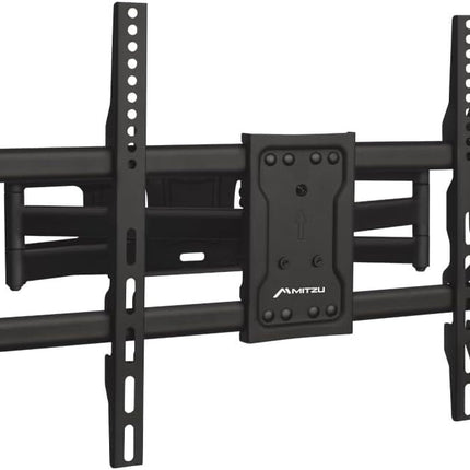 Soporte de Pared para TV Mitzu LCD-4290 42 a 90”, Doble Brazo Articulado de Alta Resistencia, Giro 120°, Inclinación -12°/+8°, Soporta 65 kg