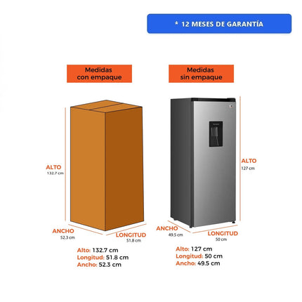 Frigobar White-Westinghouse WWCR07170LHSWD 6.1  Pies Single Door con Despachador de Agua 170 L