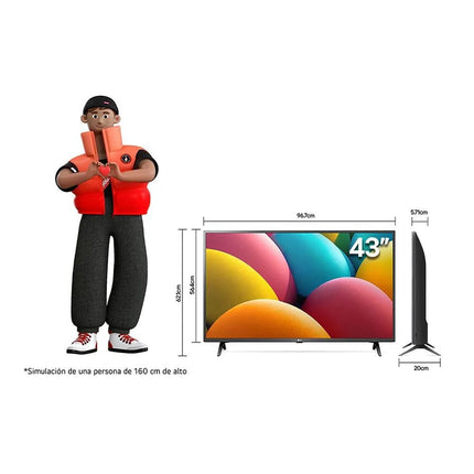 Pantalla LG 43LR671C0SA 43 Pulgadas Full HD LG Smart TV LED