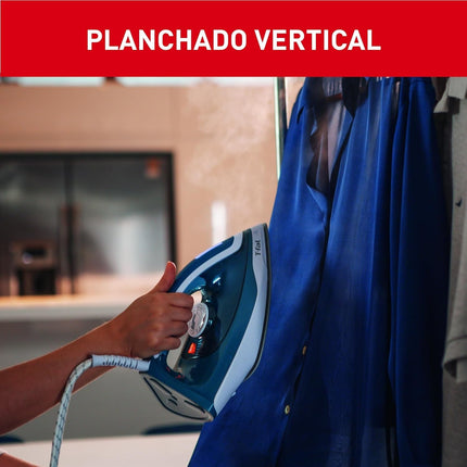 Plancha Express T-Fal SV6115X0 Easy Blanco/Azul tanque de 1.4 L