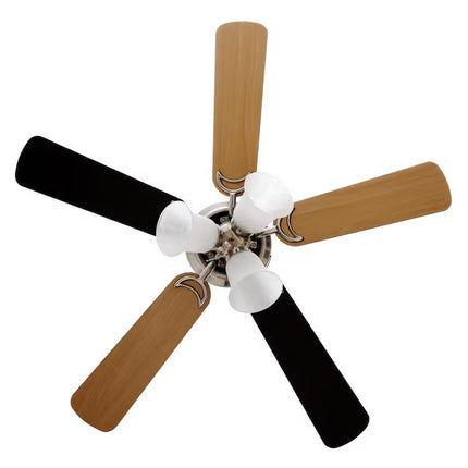 VENTILADOR MASTERFAN VDPLCLSA42 42" DE TECHO OPORTO PLAFON C/LUZ SATINADO