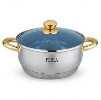 Bateria de Cocina Perla S012GABRIELA 12 Piezas Acero Inox