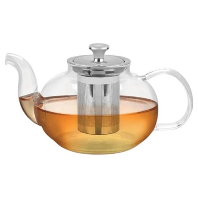 Paquete Batería Tramontina de Cocina 80112069 Lazio 8pz + Tetera 61764100 vidrio y acero inoxidable con infusor 1l