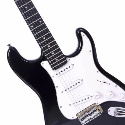 Pak Guitar Pro Amplificador Mitzu KAG-2001 para guitarra 6.5 con BOOTS 25W RMS + Guitarra Electrica KGE-3901 STRATOCASTER 39 de Madera