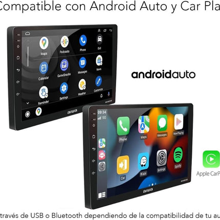Autoestereo AIWA AW-A802BS Pantalla 9'' USB/BT Negro
