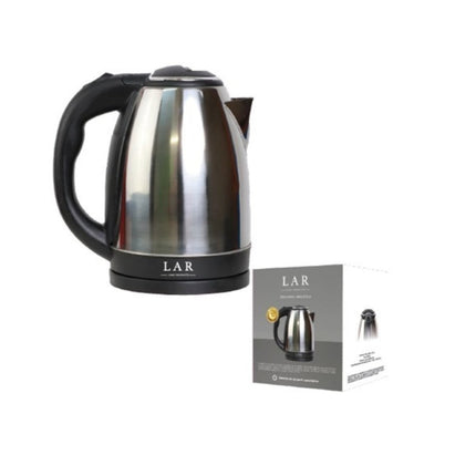 Combo Hervidor electrico LAR LARLB-0005 Capacidad de 1.5L 900w + Juego de Cubiertos Tramontina 23498630 Plenus 25 Piezas Gris