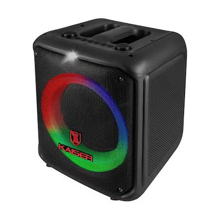 Bafle Kaiser KSB-4108 Recargable Cubo 8'' Tws Inalambrico 30w Negra