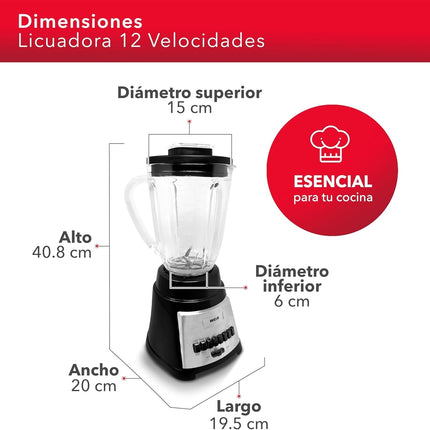 Licuadora RCA RC-L1 con 12 Velocidades