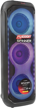 Bafle Recargable Fussion Spinner PBS-8X3001 de 8" Bluetooth y 2 Micrófonos