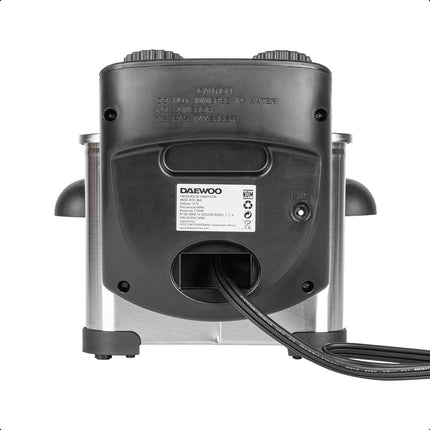 Combo Freidora de inmersión Daewoo DDF-364 cap 3 Lts con control de temperatura potencia de 1700W +
