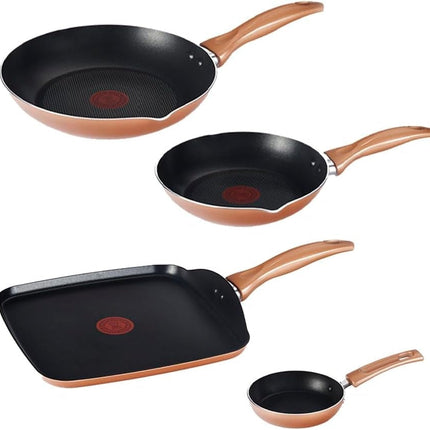 Batería de Cocina T-Fal B953SN84 Supercook Titanium 23 Piezas Antiadherente Reforzado con Titanio