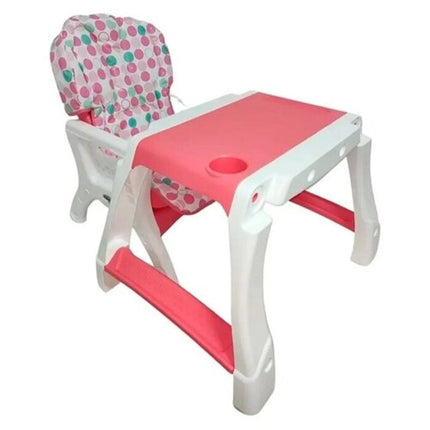 Silla Alta Prinsel 1056 A IY Kinder City Circulos Rosa