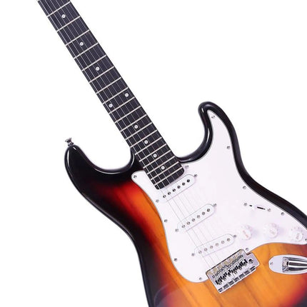 Pack Guitar Star Amplificador Mitzu KAG-2001 para guitarra 6.5 con BOOTS 25W RMS + Guitarra Electrica KGE-3902 STRATOCASTER 39 de Madera