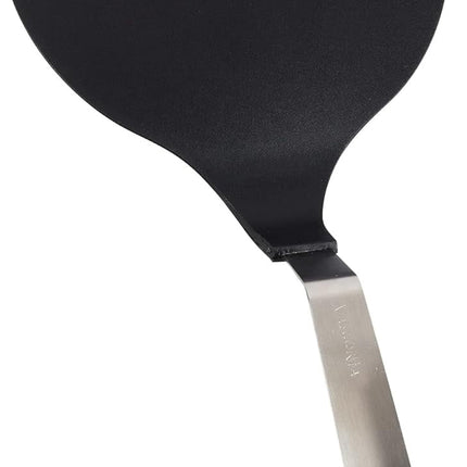 Volteador Liso Jumbo Vasconia 4027174 para Crepas Hotcakes, Negro