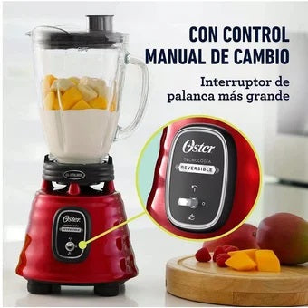 Licuadora Oster BLSTBESTR 1.5 L Roja con vaso de vidrio 700w