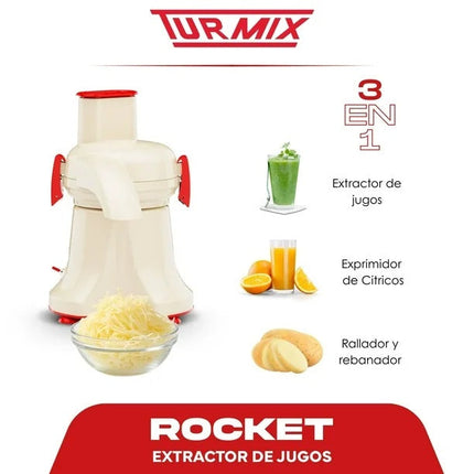 Extractor Turmix Rocket beige 600W Cuerpo metalico