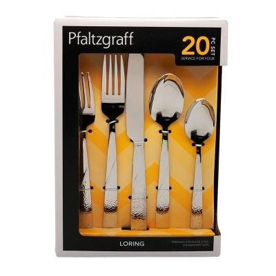 Juego de Cubiertos Vasconia LORINGSET20P de 20 PZS de Acero Inox