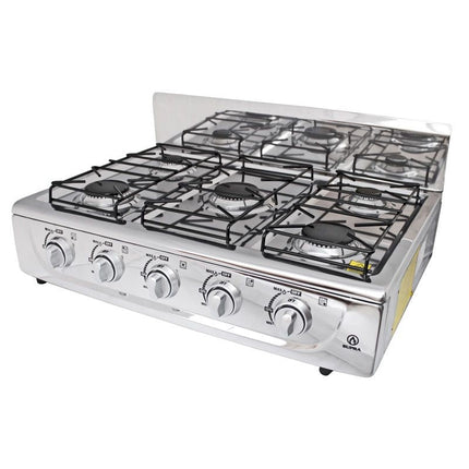 Parrilla de gas Super Flama 5Q-TA de sobreponer con 5 quemadores