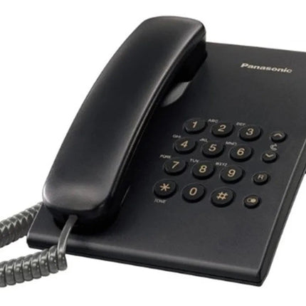 Teléfono Analógico Panasonic KX-TS500MEB Analógica, Escritorio/Pared Negro