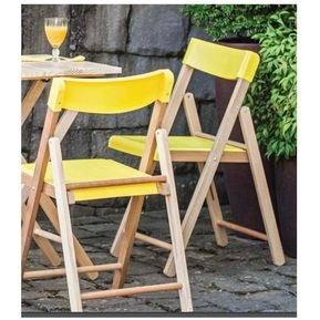Juego de Sillas Plegables y Mesa Tramontina Potenza Amarillo 10630096