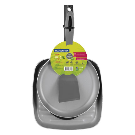 Juego de Bifera y Panquequera Tramontina 20298639 Turim 3 Piezas