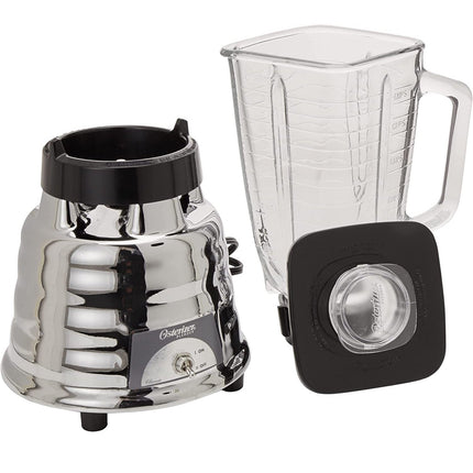 Licuadora Oster 450-10 cromada vaso de vidrio
