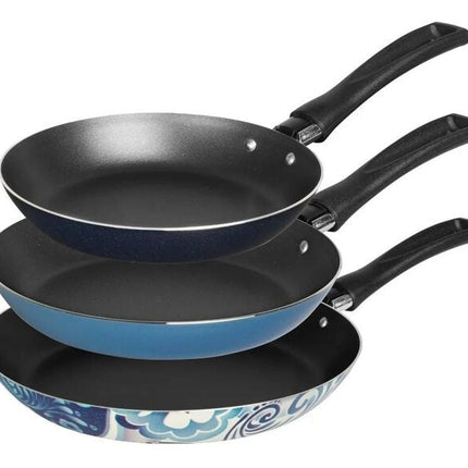 3 Pack de Sartenes Ekco 3 PACK AZUL Trendy Blue Aluminio con Duraflon