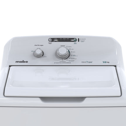 Lavadora Mabe LMA78112CBAB02 Aqua Saver Green 18 kg Blanca